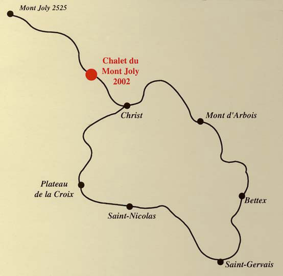Refuge du Mont-Joly à Saint Gervais en Haute Savoie (74)